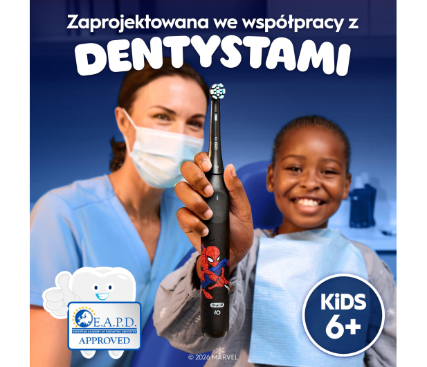 Oral-B Szczoteczka magnetyczna iO Kids Spider-Man (6+, z etui) - 1519314 - zdjęcie 5